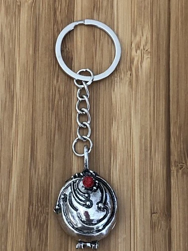 Vampire Diaries Elena's Locket Key Ring Keychain Antique Silver Pendant Gift