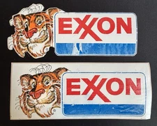 Vintage Exxon Decal Stickers Lot Of 2 *condition Issues*