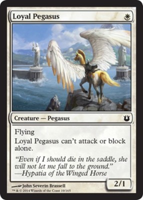 MTG - Loyal Pegasus - Born of the Gods - NM, English Magic FLAT RATE SHIP