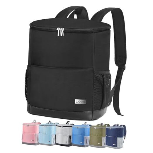 Insulated Cooler Backpack Outdoor - Leak Proof Backpack Cooler 30 All-Black