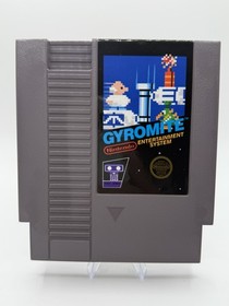 Gyromite Matte Sticker Seal First Production NES Complete CIB