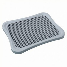 Dog Potty Tray with Training Post Hygienic Pet Toilet Tray with Grid Reusable