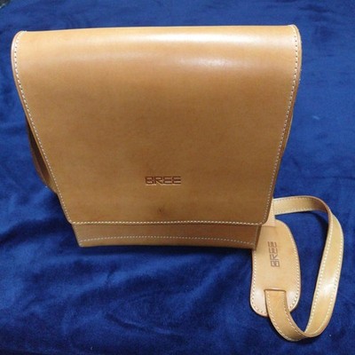 Bree Prado Leather Shoulder Bag Brown Medium Crossbody Bag Authentic Used Japan 