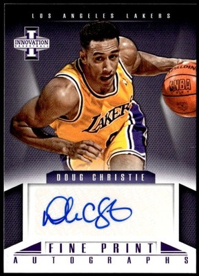 2012-13 Panini Innovation #34 Doug Christie Fine Print Autographs E1