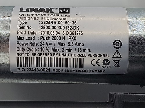 NEW Linak Actuator P/N 2800-0000-0132-DK Varimixer - Picture 3 of 13