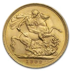 1909 Edward VII Gold Sovereign — photo from another recent sale