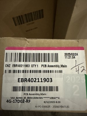 LG Refrigerator Main Control Board EBR40211903, Same/Next Day Shipping