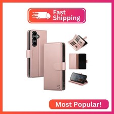 Shieldtop Compatible with Samsung Galaxy S24 Wallet Case with Card Holder,Women