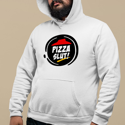 Mütze Hoodie Pizza Schlampe mutig Feinschmecker lustig Fast Food Pizza Party Liebhaber Geschenk