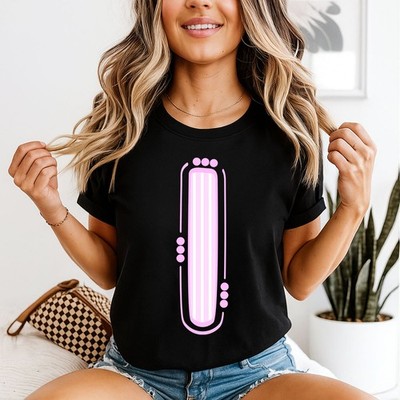 Abstraktes geometrisches Muster Damen T-Shirt minimalistische Grafik Tee