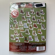 Plaid Bucilla More Tiny Stocking Cross Stitch Kit Set Of 30 2011 86261