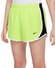 Girls' Nike Tempo Shorts Volt/Black/White/Black Size Medium