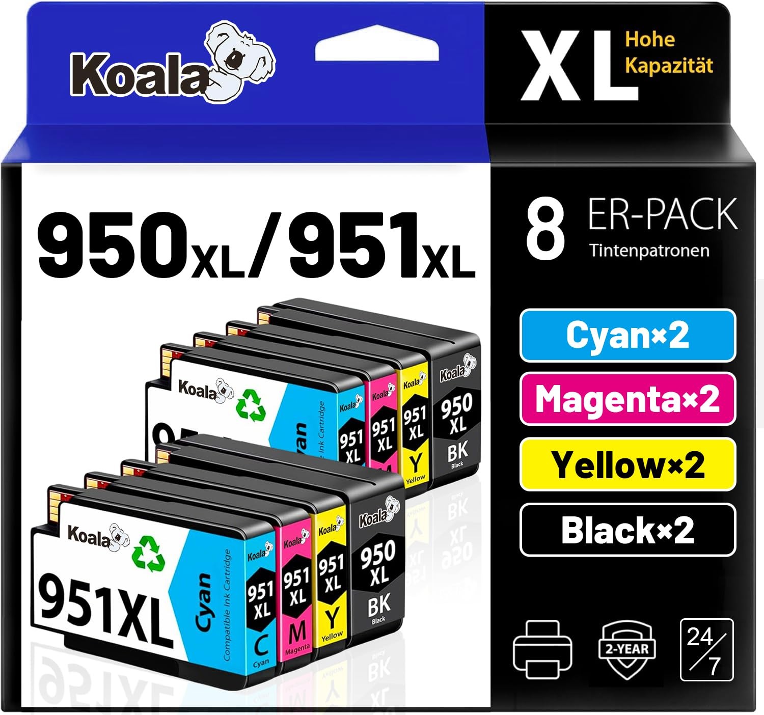 Cartouches HP 950 XL 951 XL haute capacité pour éviter les pannes d'encre au bureau