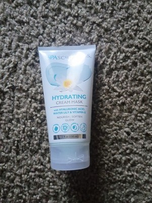 SpaScriptions Hydrating Cream Mask HYALURONIC ACID Water Lily Vit E NEW 5oz