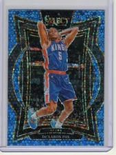 2024-25 Panini Select #3 De'Aaron Fox Light Blue Disco Prizm #/99