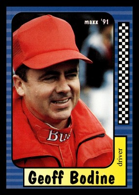 Geoff Bodine 1991 Maxx Racing Race Card #11 Junior Johnson & Associates *124