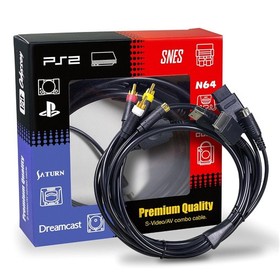 S-Video AV Cable for Nintendo & Sega Consoles - Superior Video Quality