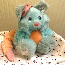 Peluche Brush a Loves Años 80 Amtoy “Tuttie Cutie” Azul Pastel Peluche Animal