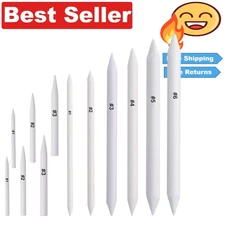 12-Piece Blending Stump & Tortillions Set: Essential Art Tools for Artists