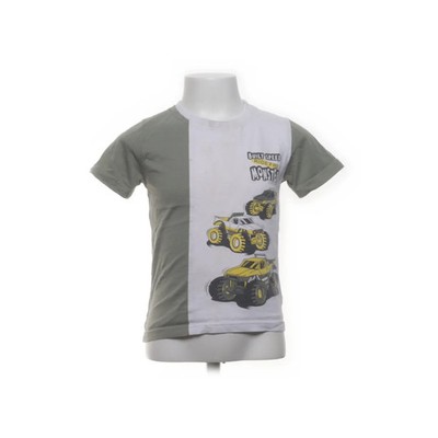Easybuy, T-shirt, Größe: 104, Weiß/Grün/Gelb, Baumwolle, Print, Jungen #BSV