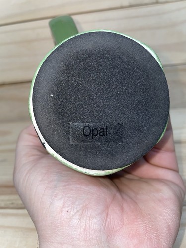 Grande tasse de voyage Ganz Bella Casa Susan Paley opale femme fille céramique avec couvercle vert - Photo 9/9
