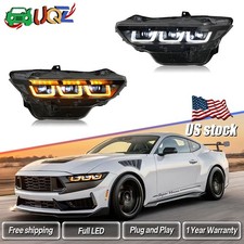 Lhrh Led Headlight For Ford Mustang 2024 2025 2026 Yellowwhite Drl Head Lamps