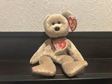 Ty Signature Bear Beanie Babies - TY042289 MULTIPLE ERRORS Retired 1999