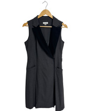 Calvin Klein women's wrap formal dress sleeveless gray size 8