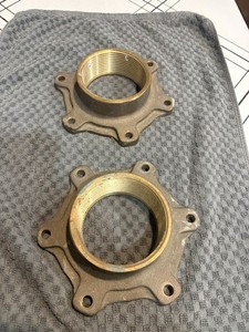 Lot Of 2 Brass Adapter/coupling  3 Inch Female