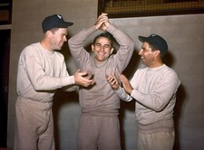 Gil Mcdougald Yogi Berra & Phil Rizzuto-color Colorized 8x10 Print-FREE SHIPPING