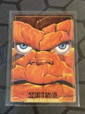 2024 SkyBox Marvel Masterpieces 92 Platinum Thing #91 Clear Cut