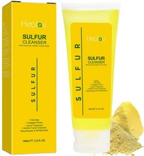 Sulfur Soap   Face  Body Wash for Acne   Sulphur Exfoliating Facial...