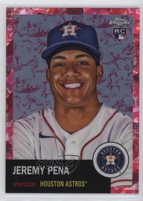 2022 Topps Chrome Platinum Anniversary 84/100 Jeremy Pena #377 Rookie RC d4f