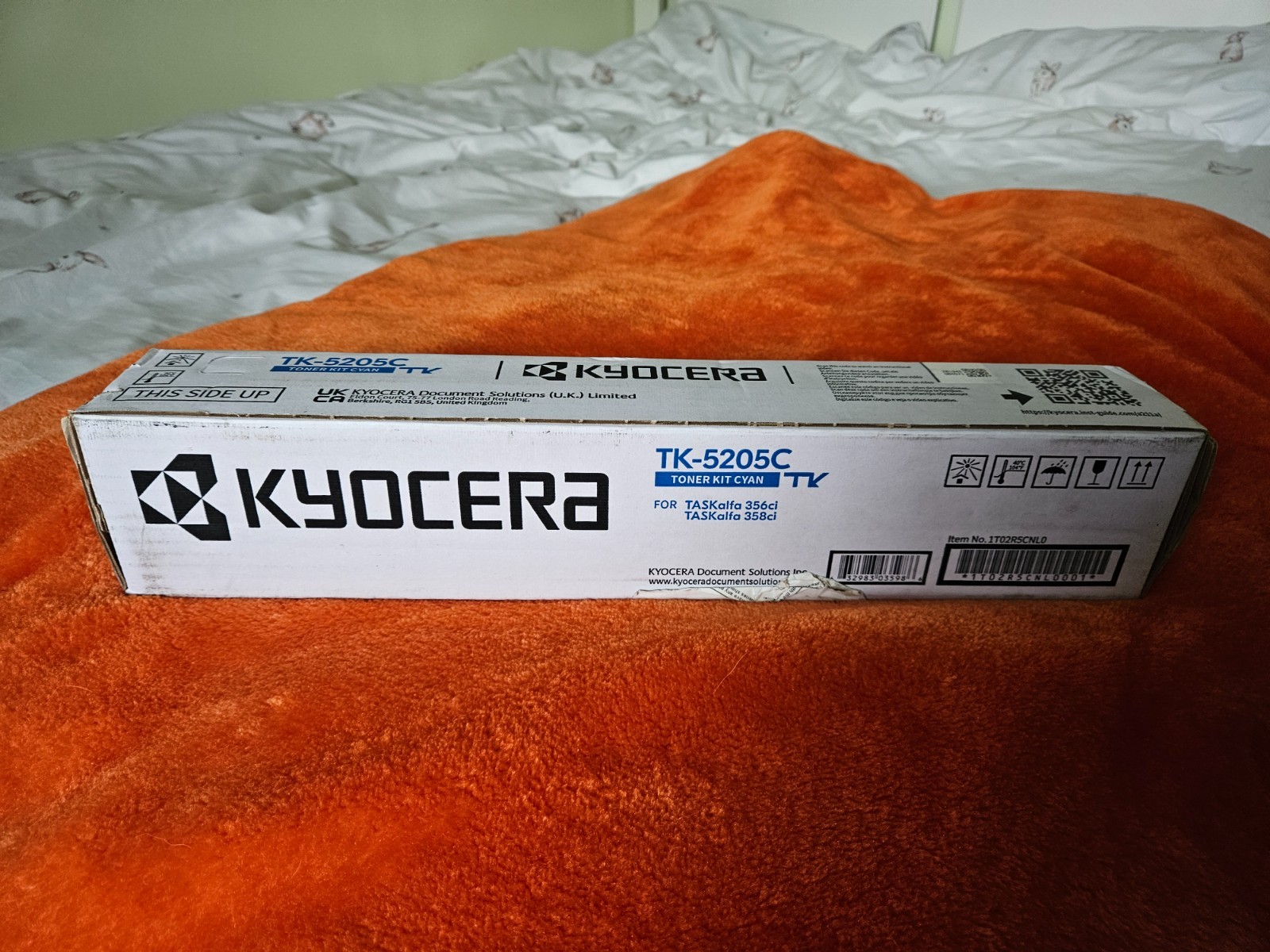 Genuine Kyocera TK-5205C Cyan Toner Cartridge TASKalfa 356ci 358ci Vat Inc