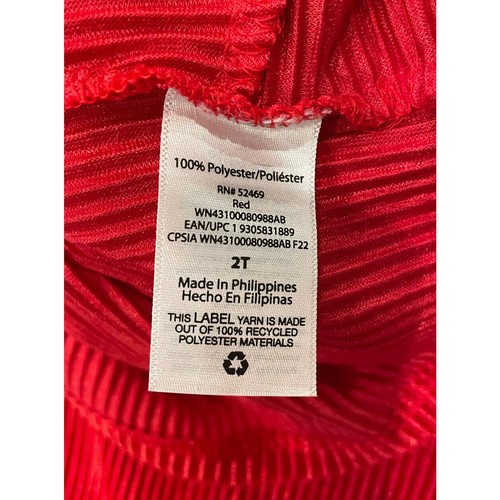Wonder Nation Toddler 2T Infant Girls Red Stretch Flare 2 Pc Outfit NWT - Picture 4 of 5