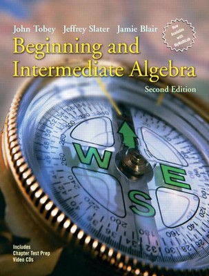 Beginning And Intermediate Algebra - paperback Tobey, John|Slater, Jeffrey|B...