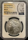 2023 $1 Morgan Silver Dollar NGC MS 70 First Day Of Issue FDOI