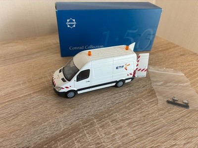 Conrad 1:50 1610 /09 Mercedes-Benz Sprinter ''ETF'' Weiß in OVP Transporter Modell