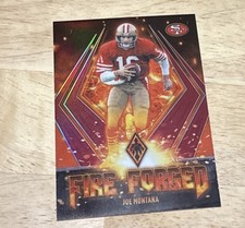 2021 Panini Phoenix Fire Forged Red 142/199 Color Match Joe Montana #8 HOF 
