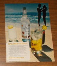 Seltene Werbung BACARDI verzaubert Wei&szlig;er Rum von den Karibischen Inseln #2 1972