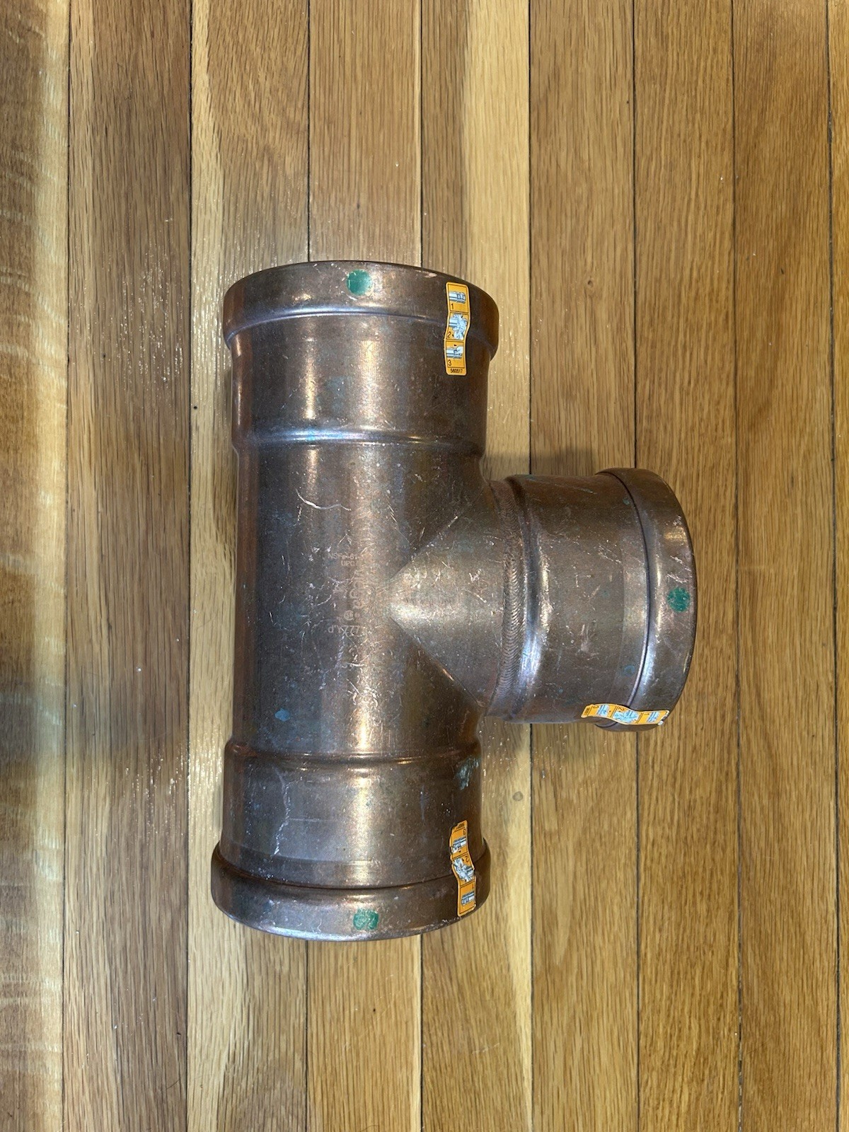Viega 4” Copper Propress Tee 20708 Lead Free PxP  XL
