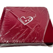 Creative Memories 7X7 Red Album Silver Hearts White Pages 2006 NEW Opened