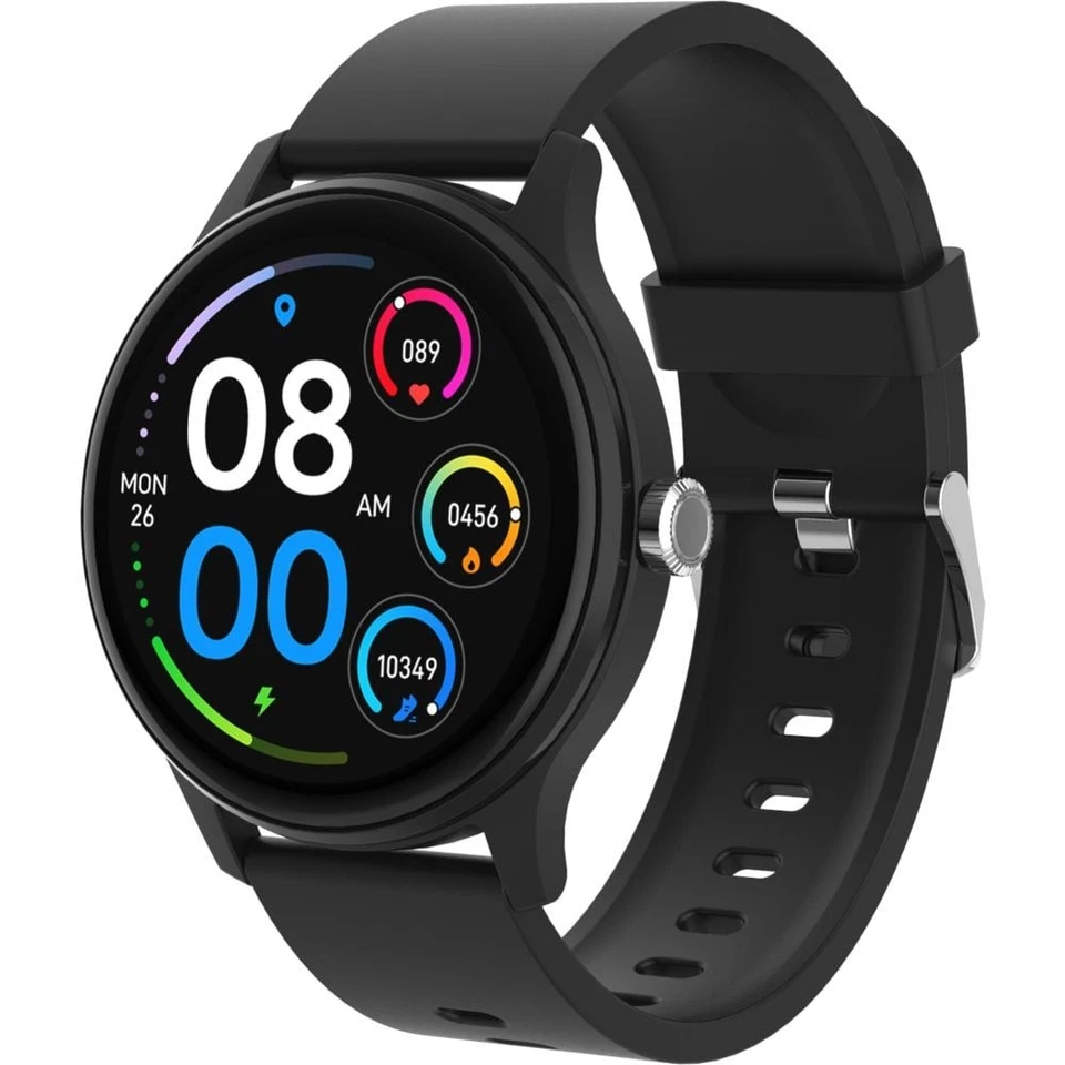 PEAQ PSW 100-BK Smartwatch Schwarz (135 - 230 mm) Plastik, Foto 1 von 4