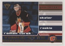 2001-02 Pacific Private Stock Titanium Three Star Selections Roman Turek #1 0q3