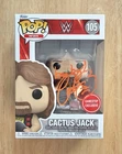 Funko Pop! WWE Cactus Jack #105  GameStop Exclusive Autographed