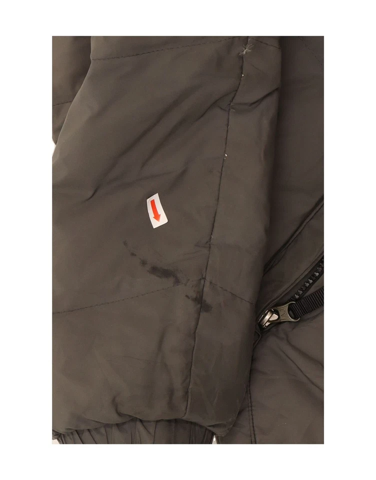 ARMANI джинсы мужской с капюшоном с подкладкой куртка Великобритании 40 большой серый полиэстер зима DI02 - Изображение 4 из 4