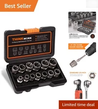 Complete Stripped Fasteners Removal Kit - 13+1 Piece Set with High Durability