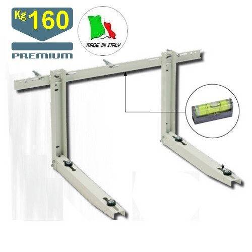 Staffa unità esterna climatizzatore PREMIUM - bracci 60 cm - portata 160 Kg