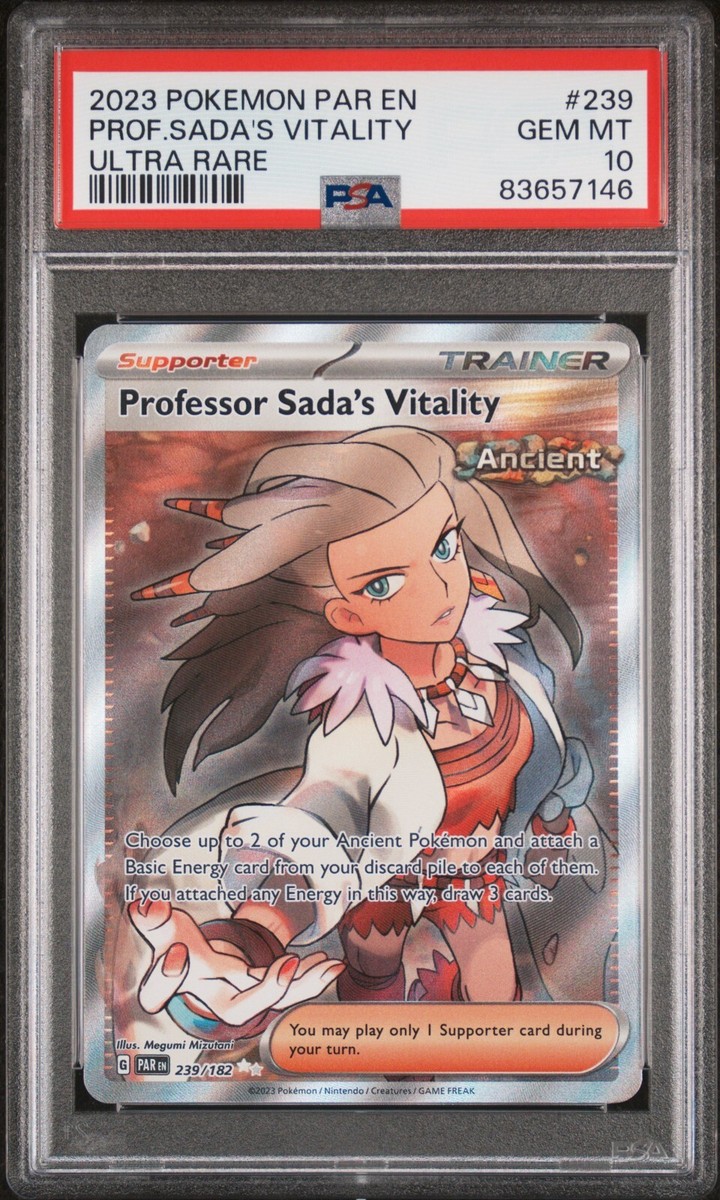 Professor Sada's Vitality 239/182 PSA 10 - Scarlet & Violet Professor Sada's Vitality 239/182 PSA 10 - Scarlet & Violet