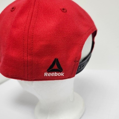 Reebok UFC Hat Cap Red White Logo Adjustable Adult Baseball - Foto 6 di 9